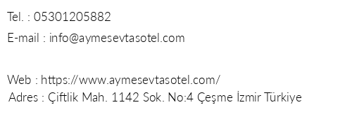Aymesev Ta Otel telefon numaralar, faks, e-mail, posta adresi ve iletiim bilgileri